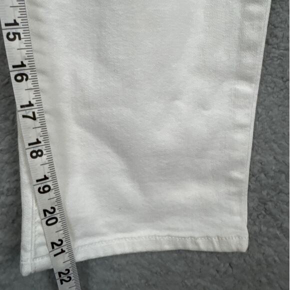 NYDJ White Denim Cropped Jeans Chico’s Collab Size 6 Summer Jeans Versatile - Picture 7 of 11